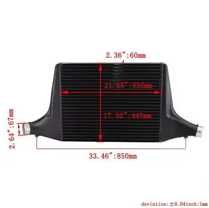2017-2019 ALLROAD B9 1.8T/2.0T Intercooler ve A4 A5 alüminyum 2.0T <span class=keywords><strong>S4</strong></span> S5 3.0T B9 için şarj boru kitleri gelişmiş performans
