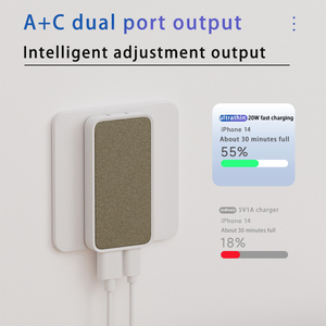 超薄型折りたたみ式ACデュアルポート出力240V入力PD QC 3.020W急速充電電話充電器 - Product Image 4