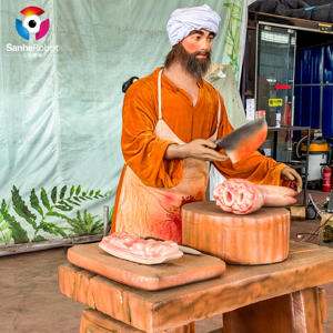 Tùy chỉnh hoạt hình trang trí Quy Chế mô phỏng con người bán thịt công viên chủ đề Kích thước cuộc sống robot thực montable - Product Image 5