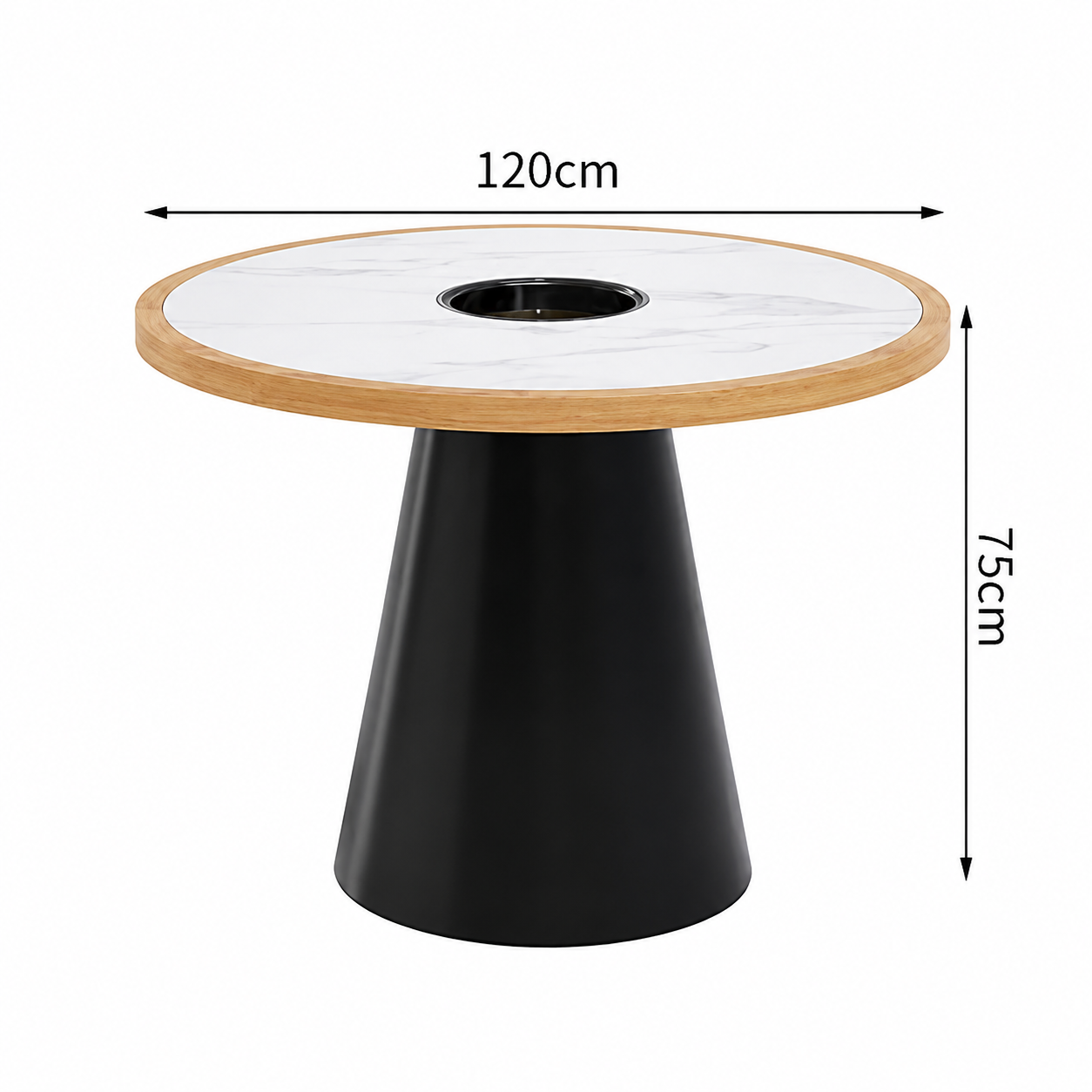 mesa redonda-120*75cm