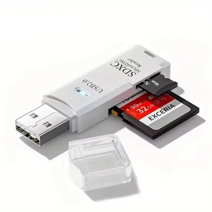 Lettore di schede di memoria multifunzione 3.0 USB 2-in-1 per lettore esterno di schede SD TF Micro SDXC - Product Image 1