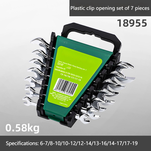 Yüksek kaliteli kombinasyon anahtar alet seti 6/7/8/10/12 adet açık uç anahtarı metrik cilalı OEM özelleştirilebilir donanım onarım aracı - Product Image 4