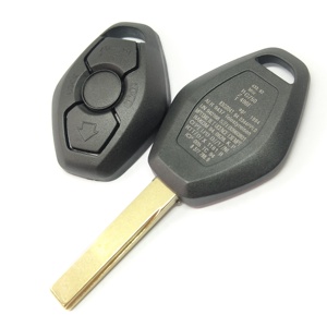 2 parça HU92 blade uzaktan anahtar kabuk için B-MW tam mektup ile arka tedarikçi araba anahtarı - Product Image 3