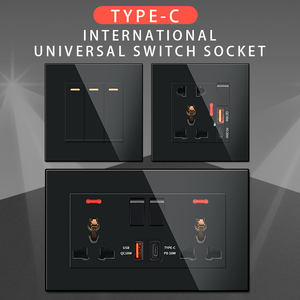 带Usb快速充电功能的家用双排开关插座两个开放的多个孔 - Product Image 2