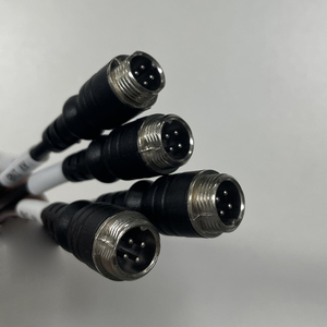 4针芯航空公头适配器电缆，用于公共汽车货车拖车监控音频和视频电缆，带4针插头 - Product Image 1