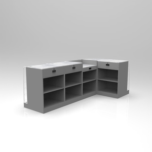 Mostrador de tienda simple Diseño Mostrador de tienda Mostrador de café para tienda de conveniencia - Product Image 4