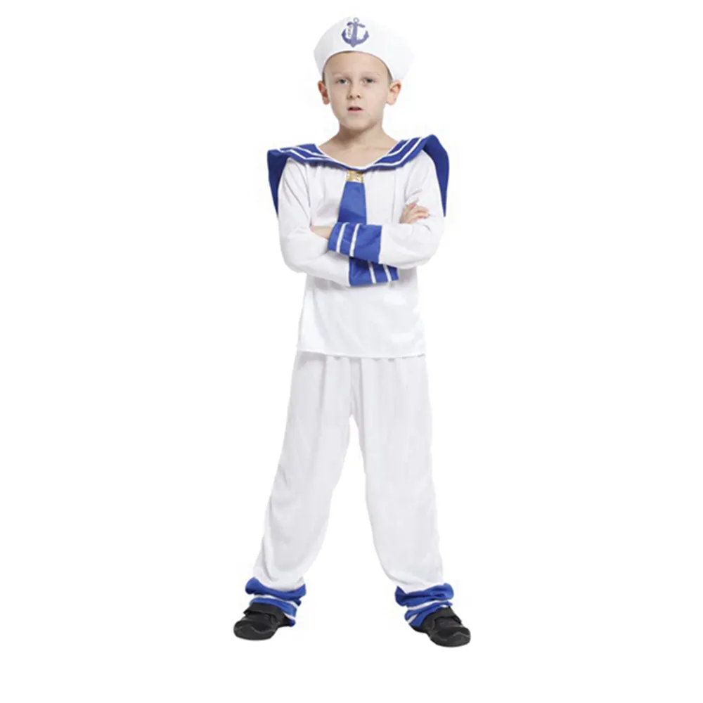 Latest Stylish Halloween Cosplay Costumes Children's Clothing Party Navy Clothing Sailor Costume In 2024