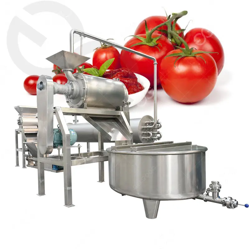 Línea de producción automática de salsa de tomate, máquina para hacer pasta de tomate a precio de fábrica