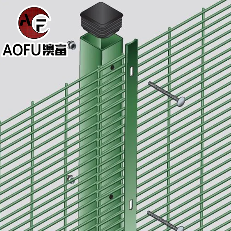 Sistema di recinzione di sicurezza zincato personalizzato vista trasparente commerciale pannello di recinzione Anti salita 358 in metallo