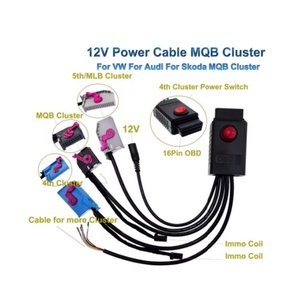 MQB Cluster 12V 4. ID48-Schlüsselprogramm NEC35XX MQB48-Instrumentenkabel 5. Leistungs test cluster kabel für VVDI2 - Product Image 1