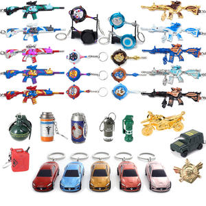 फैक्टरी प्रत्यक्ष बिक्री 12 सेमी गेम सिमुलेशन गन मॉडल मकड़ी हीरो जस्ता मिश्र धातु कीचेन - Product Image 6