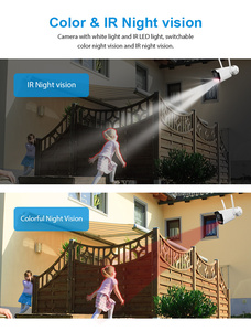 Warmes Licht Farbvideo Nachtsicht Eingebautes Mikrofon Audio 3MP CCTV IP Bullet Kamera - Product Image 6