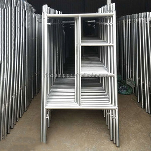Galvanized <strong>Ladders</strong> <strong>Scaffolding</strong> 6'7&quot; Walk-thru Scaffold Frame a Arch Frame <strong>Scaffolding</strong> 42 Inches <strong>System</strong> Dimension - Product Image 1