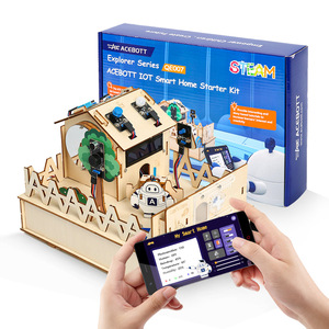 ACEBOTTESP32 ArduinoおよびPythonエレクトロニクス用スマートホームスターターキット家庭用自動化コーディングキット木造住宅DIYSTEM年齢8 - Product Image 1