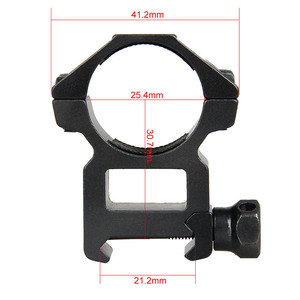 Cheap Model Black Color 25.4MM <strong>2</strong> Scope Rings Optic Scope <strong>Mount</strong> for 21.2MM Base 24-0106