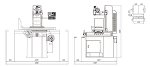 Rectificadora de superficie de operación simple No se requiere programación con componentes principales Motor Cojinete Bomba de engranajes PLC - Product Image 6