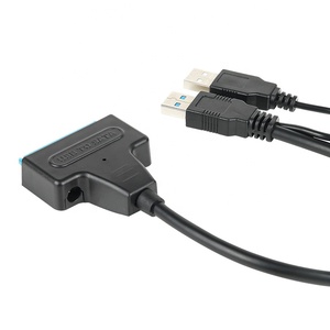 USB 3.0到SATA硬盘适配器电缆USB 3.0到SATA 22pin 2.5英寸SATA SSD适配器转换器，带USB 2.0电源电缆 - Product Image 6
