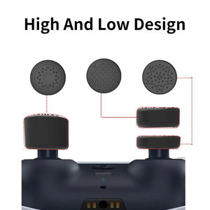 6 in 1 kaymaz silikon Gamepad için başparmak sopa kavrama kap PS5 PS3 PS4 ince Xbox serisi s x 360 anahtarı Pro denetleyici Thumbstick - Product Image 4