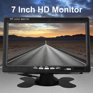 Sistema de cámara de respaldo de 7 pulgadas, 12V/24V, HD, 1080P, impermeable, visión nocturna, monitoreo de Vista trasera frontal con líneas de estacionamiento para camión - Product Image 2