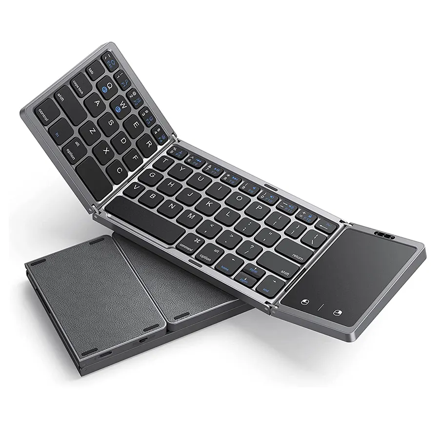 Seenda 78 teclas BT inalámbrico Mini teclado inteligente recargable accesorios de computadora delgados para Ipad Pro Mac nuevo idioma Inglés