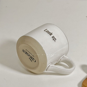 Stok ins rüzgar fırın gri retro fincan, kore seramik fincan kupa kahve fincanı aynı stil porselen kupalar - Product Image 6