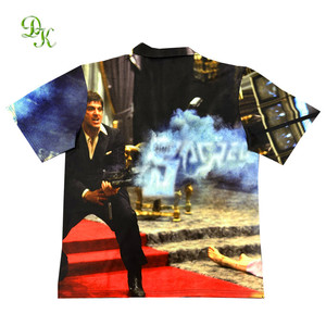 เสื้อเชิ้ตคอปกแบบติดกระดุมสำหรับผู้ชายแขนยาวและสั้นพิมพ์ซับลิเมชันออกแบบได้ตามต้องการ - Product Image 2