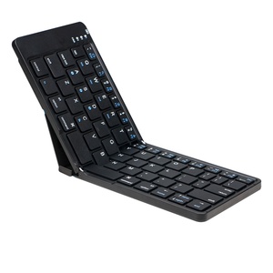 Teclado plegable dual ultra delgado Teclado dual Teclado de viaje de múltiples canales Bluetooth para iOS, Android, dispositivo Windows
