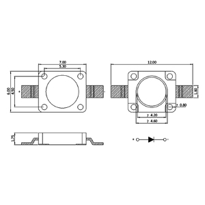 Hinchytek yüksek güç 7060 IR SMD LED çip 740/810/830/850/880/940nm kızılötesi kamera modülü kullanımı için LED - Product Image 2