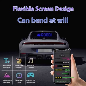App di controllo programmabile a Led cartello per auto con messaggio a scorrimento USB pannello a matrice di luce con Display digitale pubblicitario personalizzato - Product Image 4