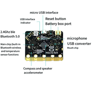 BBC Microbit V2 Micro:bit V2.2開発ボードBBC Micro:bit Learn PythonグラフィカルプログラミングマイクロビットV2 - Product Image 5