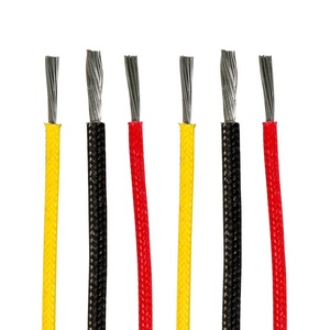 高温ファイバーグラス/シリコーン編組ゴムワイヤー0.3mm 2/0.5mm 2/0.75mm 2/1mm 2/1.5mm 2/2.5mm2アプライアンスケーブル - Product Image 1