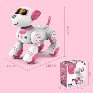 Rus dili programlanabilir akıllı eğitim uzaktan kedi stunt robot robotik köpek oyuncak takip dokunmatik