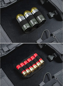 2 adet elastik döngü paneli cırt cırt organizatörler eklemek eki kanca raptiye ile taktik çanta eklemek elastik tutucu - Product Image 6