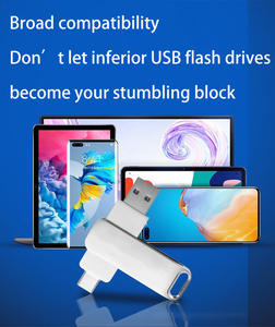 2合1 USB闪存驱动器金属OTG 2.0 3.0 u盘可自定义徽标USB C棒Pendrive 8GB至1TB内存可用32gb 16GB - Product Image 4