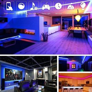USB色変更ミュージックライト5M10M 20M SMD 5050 RGB防水BluetoothインテリジェントAPP44LEDスマートストリップライト - Product Image 5