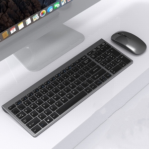 Teclado de jugador de 104 teclas Teclado de PC con cable e inalámbrico Teclado y ratón Teclas redondas Ratón de teclado para juegos