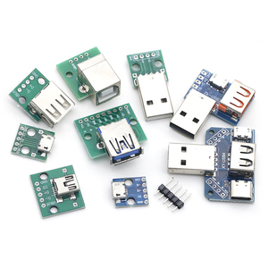 1 Stück USB-Männlich-Anschluss / MINI MICRO-USB-ZIPA-Adapter weiblicher Anschluss 2,54 Anschluss B Typ-C USB 2.0 3.0 Weiblicher Leiterplatten-Wechselrichter - Product Image 5
