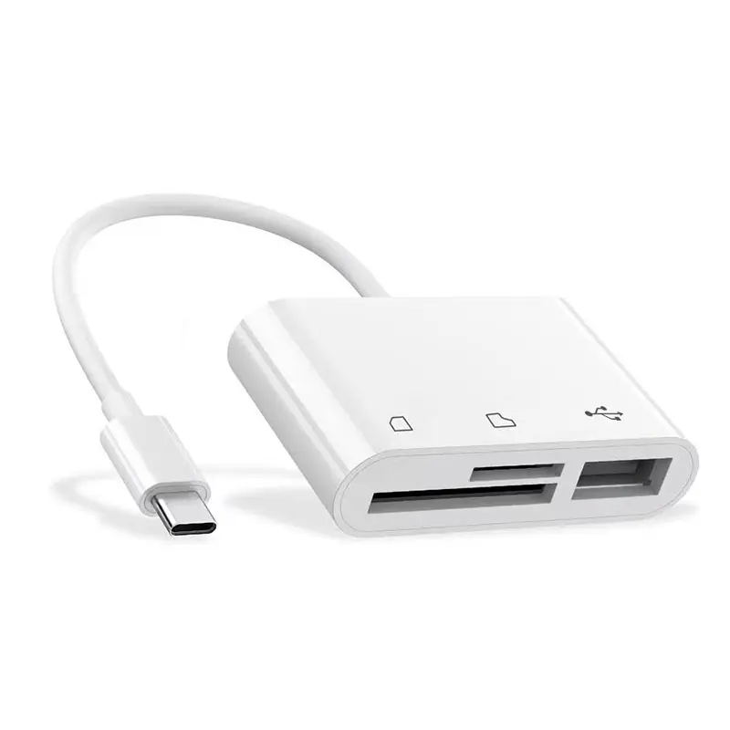 Горячая Распродажа 3 в 1 устройство для чтения SD TF карт типа C адаптер USB C для SD кардридера Камера Устройство для чтения карт памяти адаптер и другие устройства UBC C