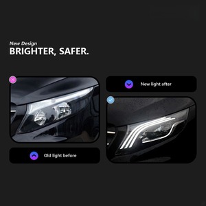 Vito V260 Benz vito 2011-2015 v-class V260 için Maybach farlara yükseltme 2016-2021 LED projektör Lens DRL W447 kafa lambası - Product Image 2