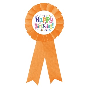 Tùy Chỉnh Cầu Vồng Thiết Kế Hạnh Phúc Sinh Nhật Giải Thưởng Ribbon Tinplate Huy Hiệu Pins Hoa Hồng Nút Sinh Nhật Hạnh Phúc Huy Hiệu Sinh Nhật - Product Image 4