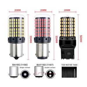 Yüksek yoğunluklu 1156 144SMD 3014 LED fren işığı Anti-Stab araba dönüş sinyali yeni sabit akım ters Decoded - Product Image 4