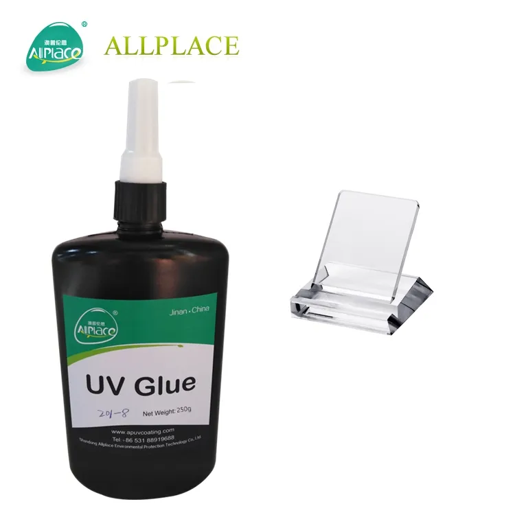 Adhesivo acrílico transparente UV para pegar pegamento acrílico UV PMMA