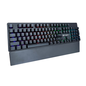 有线电脑游戏RGB全尺寸欧洲布局德国英国北欧104键盘带扶手 - Product Image 1
