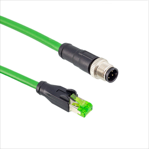 Newstep Flex j45 CAT6 eernet عالية r10 Gbps التصحيح الحبل الآلي عالية السرعة جهاز التوجيه الآلي الاتصالات M12 4pin - Product Image 3