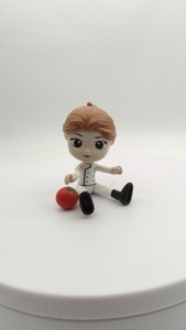ミニソリッドPVCシミュレーション人間シェフモデルオリジナルデザイン漫画玩具フィギュアABS素材で作られた子供のための職業をふりをする - Product Image 5