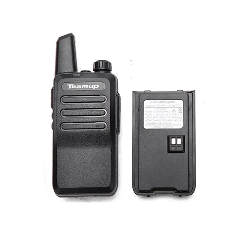 Teamup-Mini transmisor fm portátil, walkie-talkie de largo alcance, radio bidireccional, 16 canales