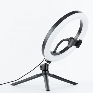 ST7029 Havit güzellik 10 inç Selfie halka dolgu ışığı Fhash hafif bayan kız taşınabilir için Led ışık standı Video akışı fotoğraf - Product Image 3