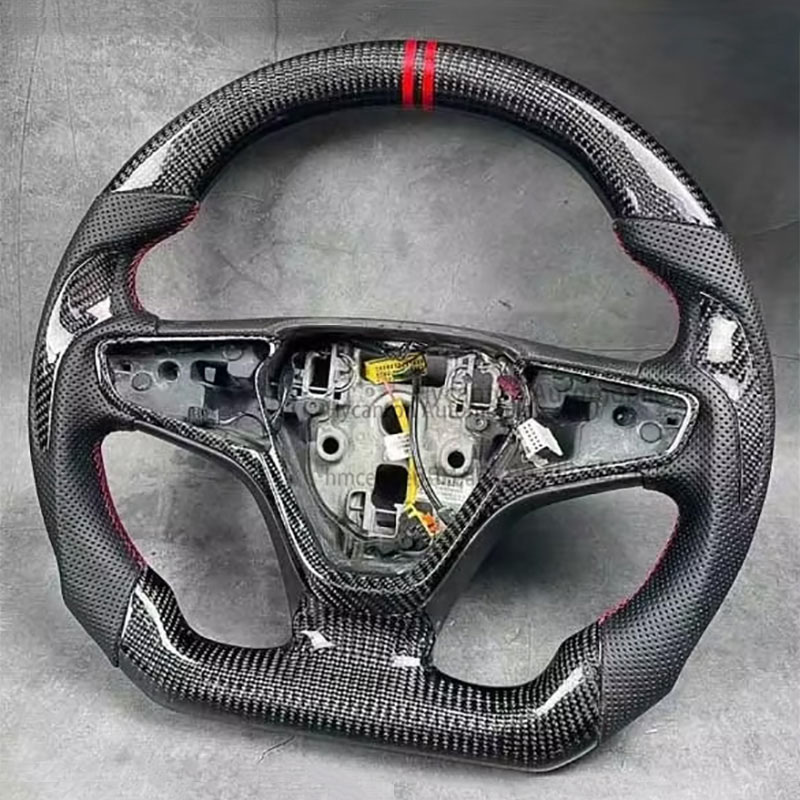 หนัง+คาร์บอนไฟเบอร์+เครื่องหมายคืนสีแดง+ตะเข็บสีแดง