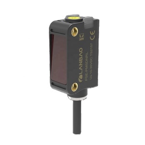 IP67 24V 12V CE NPN NO+NC 30m Plastic square through beam laser Photoelectric Sensors
