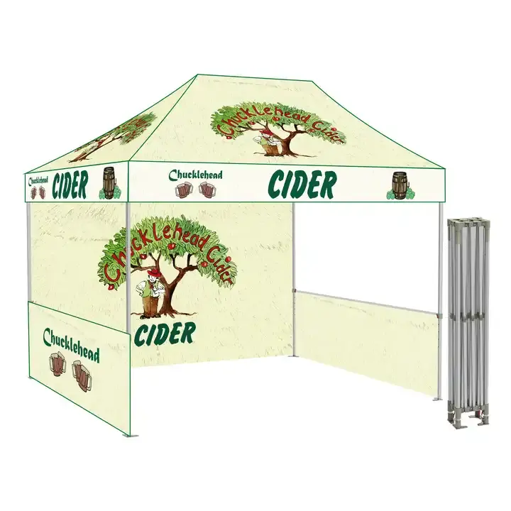 Custom Printed 3x4.5 Folding Gazebo Tent Outdoor Pop-Up Canopy for Advertising Movable Trade Show Event Tent